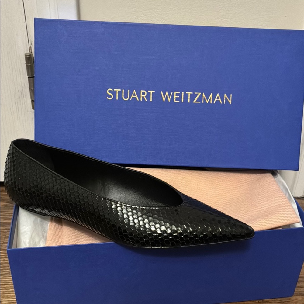 ❤️NEW Stuart Weitzman Lina Pointed-Toe Flats